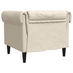 vidaXL Fauteuil Chesterfield lin
