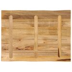 vidaXL Dessus de table bord vivant 90x60x3 8 cm bois de manguier brut