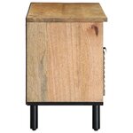 vidaXL Meuble TV marron 100x33x46 cm bois massif de manguier