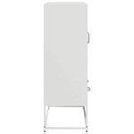 vidaXL Buffet haut blanc 68x39x111 5 cm acier