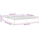 vidaXL Lit de Rangement avec matelas Blanc pur 183 x 213 cm Faux cuir