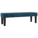 vidaXL Sommier à lattes de lit et matelas Bleu foncé 160x200cm Velours