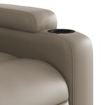 vidaXL Fauteuil de massage inclinable électrique cappuccino similicuir