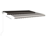 vidaXL Auvent rétractable automatique 450x300 cm Anthracite