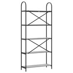 vidaXL Étagère Sonoma gris 80 x 30 x 183 cm Bois d'ingénierie