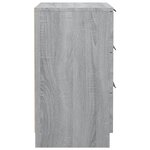 vidaXL Table de chevet Sonoma gris 40x36x65 cm