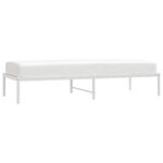 vidaXL Cadre de lit métal sans matelas blanc 75x190 cm
