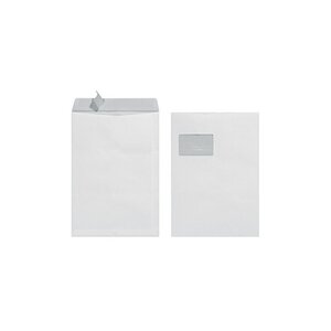 Herlitz 10 enveloppe d'expédition, c4, avec fenêtre, blanc