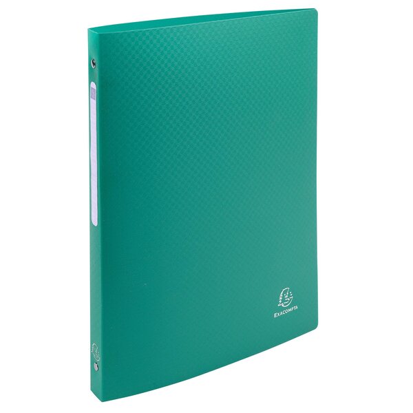 Classeur 4 Anneaux 15mm Polypropylène Opak - A4 - Vert Foncé - X 20 - Exacompta