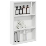 vidaXL Armoire murale de salle de bain Blanc 40 x 10 x 60 5 cm