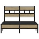 vidaXL Cadre de lit sans matelas chêne sonoma 120x190 cm
