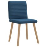 vidaXL Chaises à manger lot de 4 bleu tissu