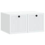 vidaXL Meuble TV mural Blanc 59 5 x 41 x 30 cm Bois d'ingénierie