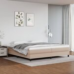 vidaXL Cadre de lit sans matelas cappuccino 200x200 cm similicuir