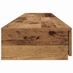 vidaXL Tiroirs de lit avec tiroir Bois ancien 200 x 36.5 x 16.5 cm