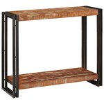 vidaXL Table console Multicolore 90 x 33 x 75 cm Bois Recyclé Solide