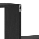 vidaXL Étagère Murale avec étagère 2 Pièces Chêne noir 100 x 15 x 20 cm