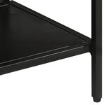 vidaXL Table console 110x30x75 cm bois de manguier massif brut et fer