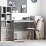 vidaXL Bureau Sonoma gris 90 x 50 x 76 cm Bois d'ingénierie