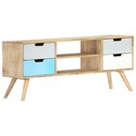 vidaXL Meuble TV 110x35x48 cm Bois de manguier massif