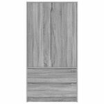 vidaXL Cabinet de salle de bain Gris Sonoma 79 5 x 49 x 156 cm