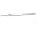 vidaXL   Auvent Rétractable   Noir 400 × 300 cm Aluminium