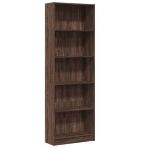 vidaXL Bibliothèque chêne marron 60x24x176 cm bois d'ingénierie
