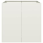 vidaXL Jardinière blanc 80x80x80 cm acier