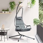 vidaXL Chaise suspendue Anthracite 94 x 107 x 196.5 cm Acier