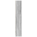 vidaXL Bibliothèque sonoma gris 80x24x143 cm bois d'ingénierie