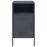 vidaXL Tables de chevet 2 Pièces anthracite 36x39x68 cm