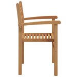 vidaXL Chaises empilables de jardin 8 Pièces Marron 55 5 x 55 5 x 90 cm