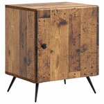 vidaXL Cabinet de chevet 2 pièces Bois ancien 43 x 34 5 x 50 cm