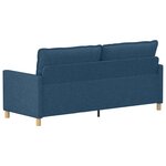 vidaXL Canapé Bleu 196 x 81 x 87 5 cm Tissu