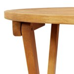 vidaXL Table de jardin pliante ronde Ø60x72 cm en bois d'acacia massif
