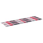 vidaXL Chaises longues lot de 2 avec table et coussins Acacia solide
