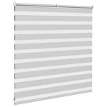 vidaXL Store zèbre gris clair largeur du tissu 135 9 cm polyester
