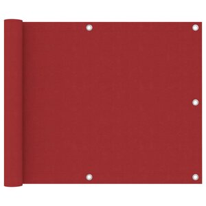 vidaXL Écran de balcon Rouge 75x400 cm Tissu Oxford