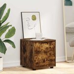 vidaXL Cabinet de salle de bain Chêne fumé 40 5 x 40 x 44 cm