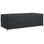vidaXL Housse pour meubles Uni Noir 300 x 140 x 90 cm 600D