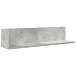 vidaXL Étagères murales 2Pièces gris béton 75x16 5x16 5cm bois ingénierie