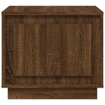 vidaXL Table basse chêne marron 51x50x44 cm bois d'ingénierie