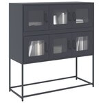 vidaXL Buffet anthracite 100 5x39x107 cm acier laminé à froid