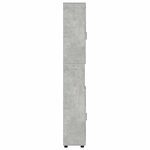vidaXL Cabinet de salle de bain TULUM Gris béton 37 x 31.5 x 203 cm