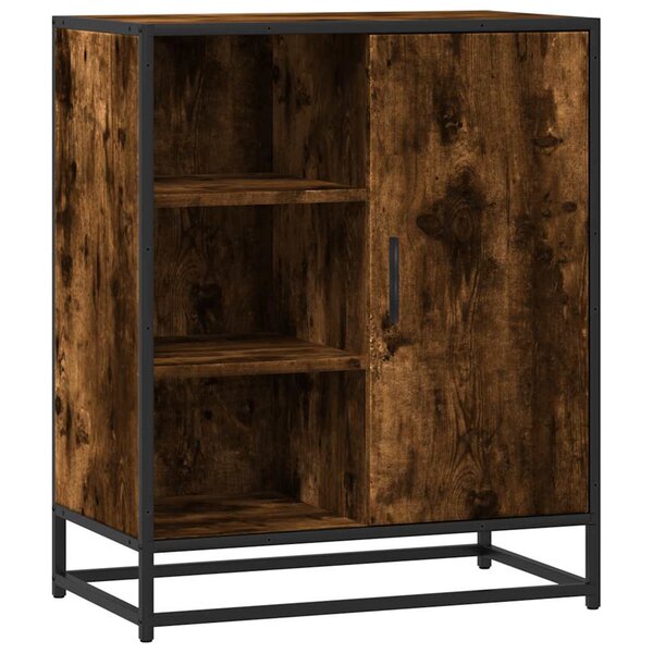 vidaXL Buffet chêne fumé 62x35x76 cm bois d'ingénierie