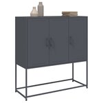 vidaXL Buffet haut anthracite 100 5x39x107 cm acier
