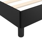 vidaXL Cadre de lit avec tête de lit Noir 140x190 cm Similicuir