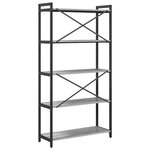 vidaXL Bibliothèque Sonoma gris 80 x 30 x 153 cm Bois d'ingénierie