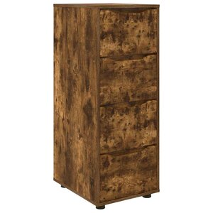 vidaXL Armoire de rangement Chêne fumé 40 x 48 x 105 cm