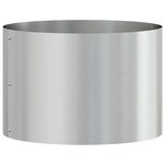 vidaXL Cache-pot de jardin Argent 30 x 30 x 20 cm Acier galvanisé